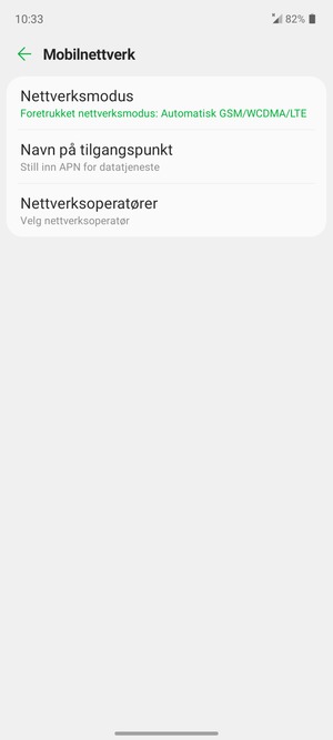 Velg Navn på tilgangspunkt