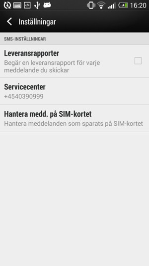 Välj Servicecenter