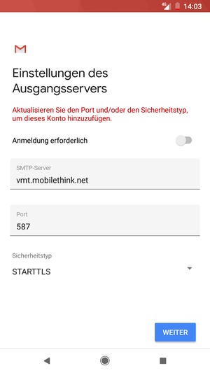 Wählen Sie Sicherheitstyp