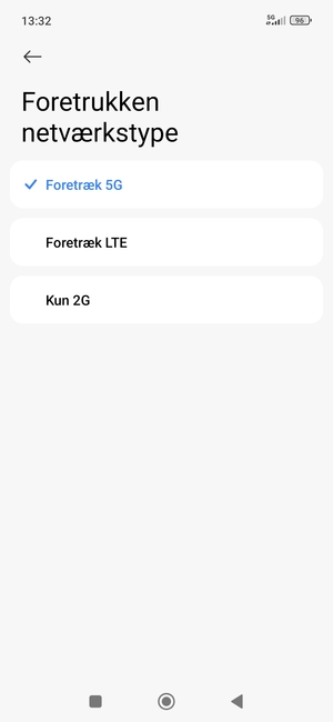 Vælg din foretrukne mulighed