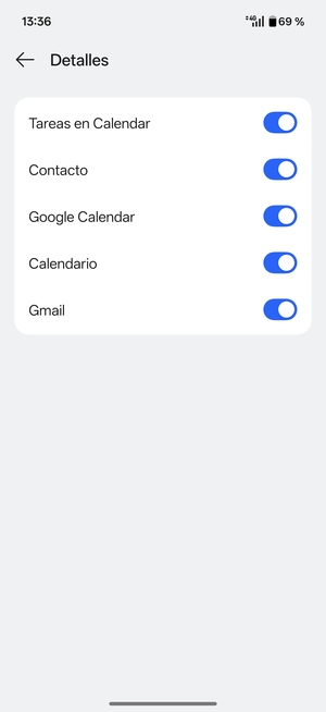 Asegúrese de haber seleccionado Contacto