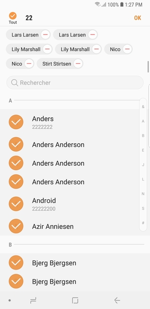 Sélectionnez OK