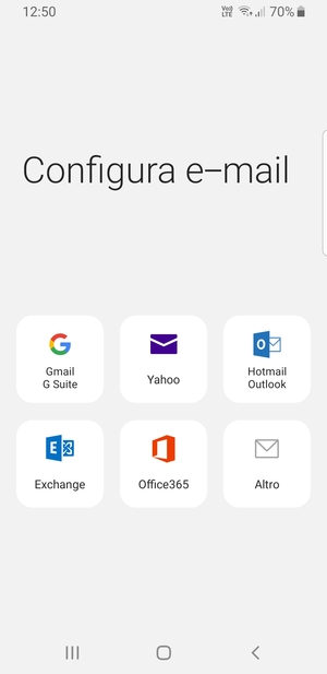 Seleziona Exchange