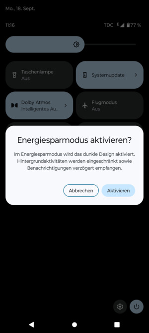 Wählen Sie Aktivieren