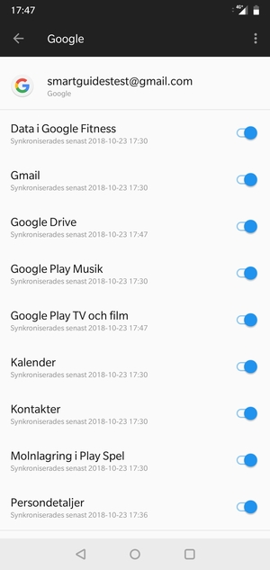 Tryck på Meny-knappen