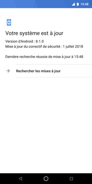 Sélectionnez Rechercher les mises à jour