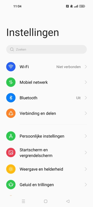 Selecteer Mobiel netwerk