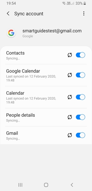 Your contacts from Google will now be synced to your Galaxy