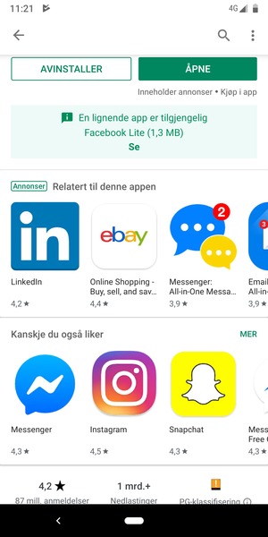 Velg ÅPNE