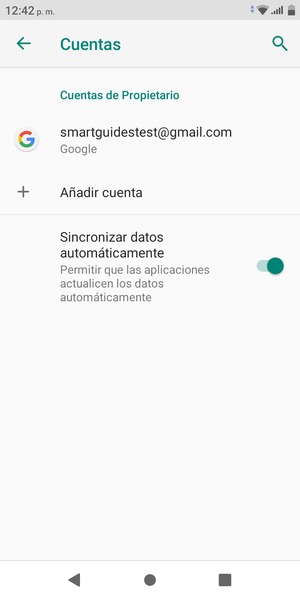 Seleccione su cuenta Google