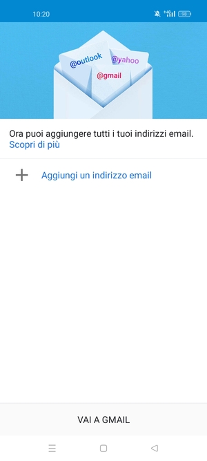 Seleziona Aggiungi un indirizzo email