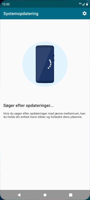 Afvent at søgningen er afsluttet
