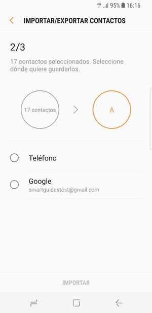 Seleccione su cuenta Google