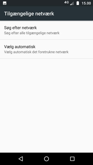 Vælg Søg efter netværk