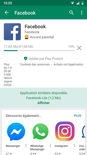 Veuillez attendre la fin de la procédure d'installation