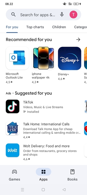 Select the Search bar