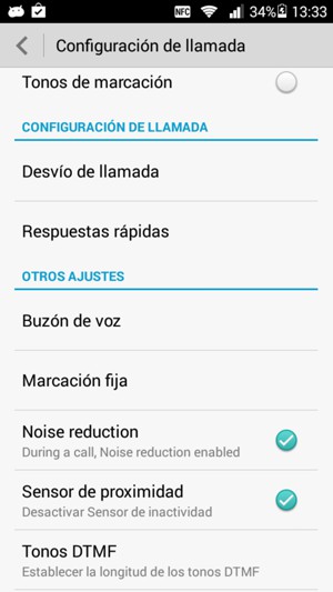 Seleccione Buzón de voz