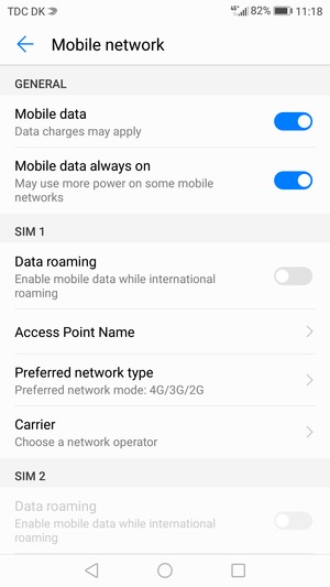 Select Access Point Name