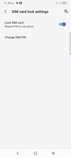 Select Change SIM PIN