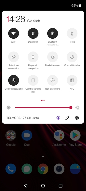 Disattiva Wi-Fi e Bluetooth