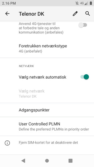 Vælg Adgangspunkter