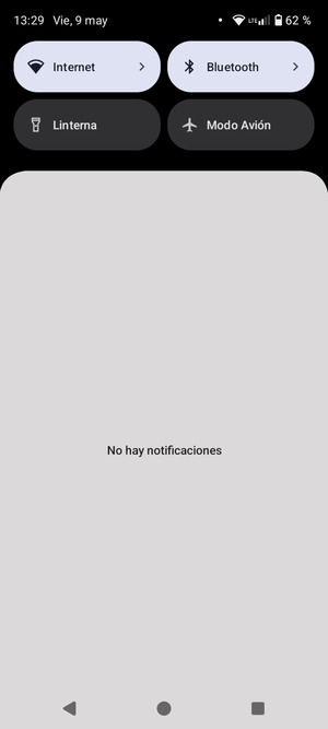 Deslice hacia abajo el menú superior de nuevo