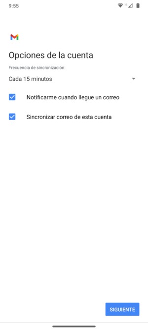 Seleccione SIGUIENTE