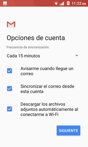 Seleccione SIGUIENTE
