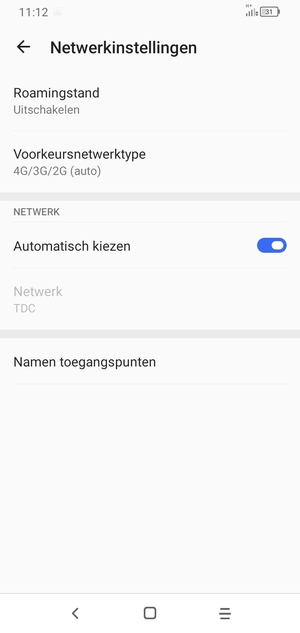 Selecteer Namen toegangspunten