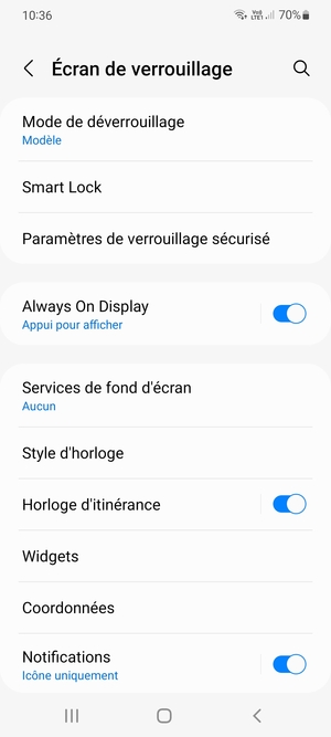 Votre téléphone est maintenant sécurisé par un écran de verrouillage