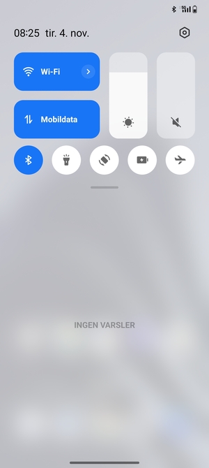 Dra ned toppmenyen igjen
