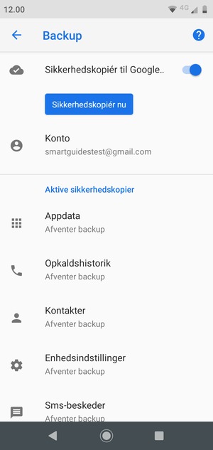 Vælg Konto
