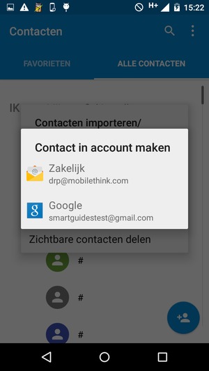 Selecteer uw Google-account
