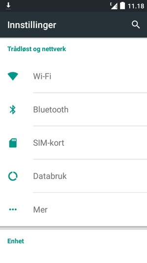 Velg Wi-Fi