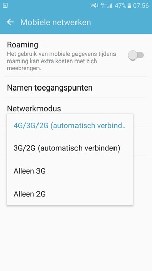 Selecteer uw voorkeursoptie