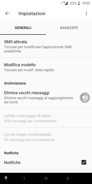 Seleziona AVANZATE