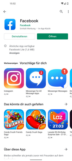 Wählen Sie Öffnen
