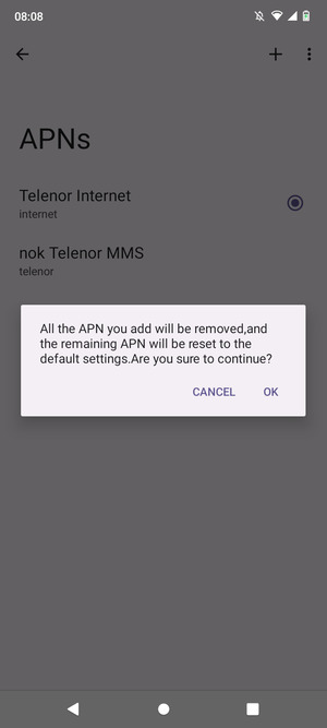 Select OK