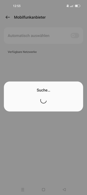 Warten Sie, bis die Suche abgeschlossen ist