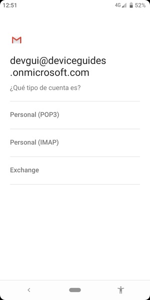 Seleccione Exchange