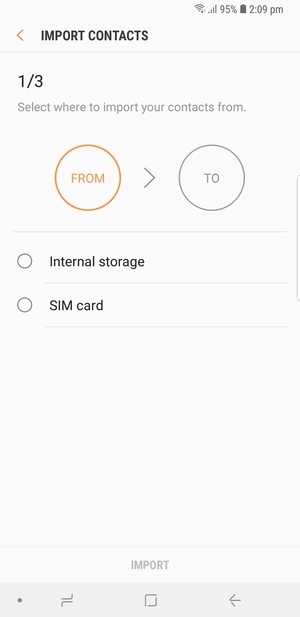 Select SIM card
