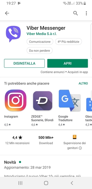 Seleziona APRI