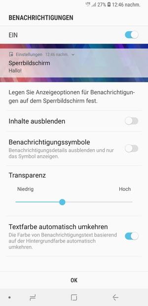 Wählen Sie die gewünschte Option und wählen Sie OK