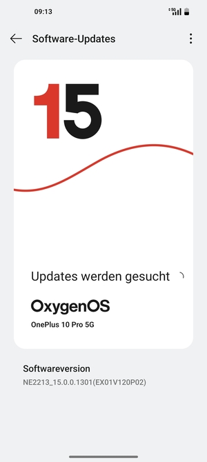 Warten Sie, bis die Suche abgeschlossen ist