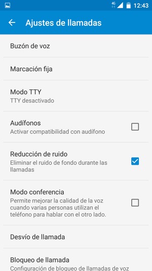 Seleccione Buzón de voz