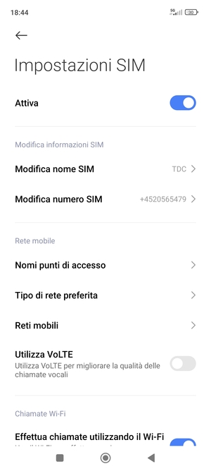 Seleziona Reti mobili