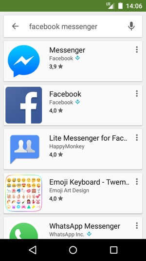Selecteer de app