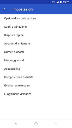 Seleziona Messaggi vocali