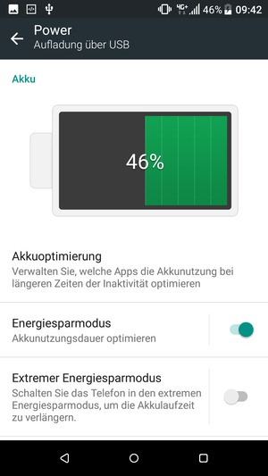 Schalten Sie Energiesparmodus ein