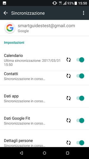 Le tue informazioni verranno sincronizzate